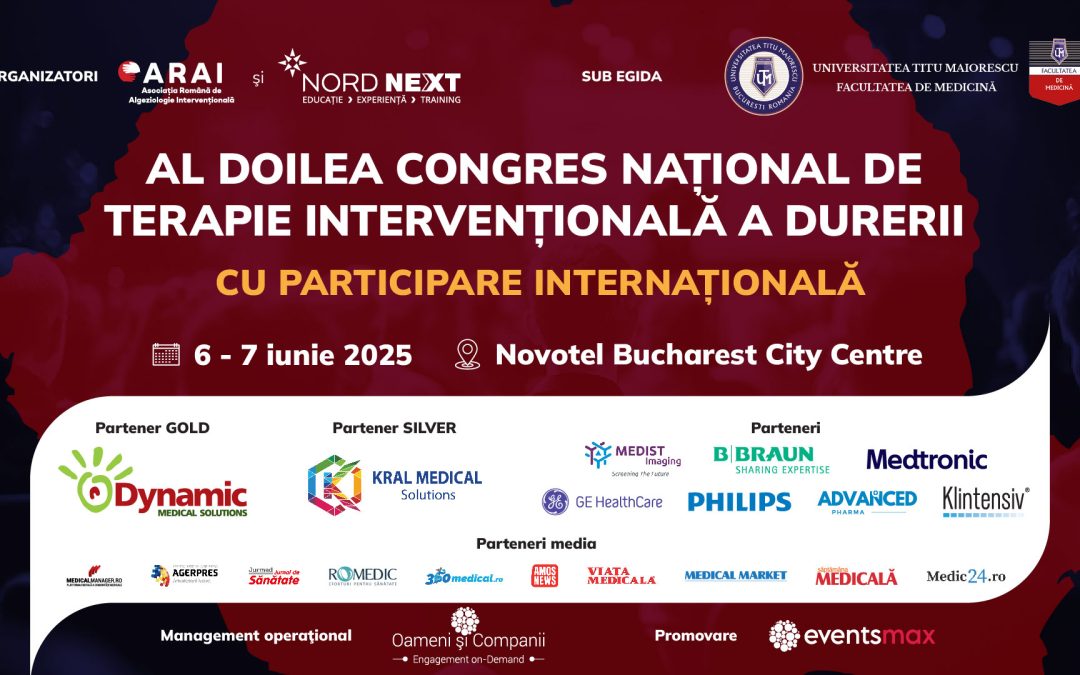 Mai sunt doar câteva zile până la Al Doilea Congres Național de Terapie Intervențională a Durerii!
