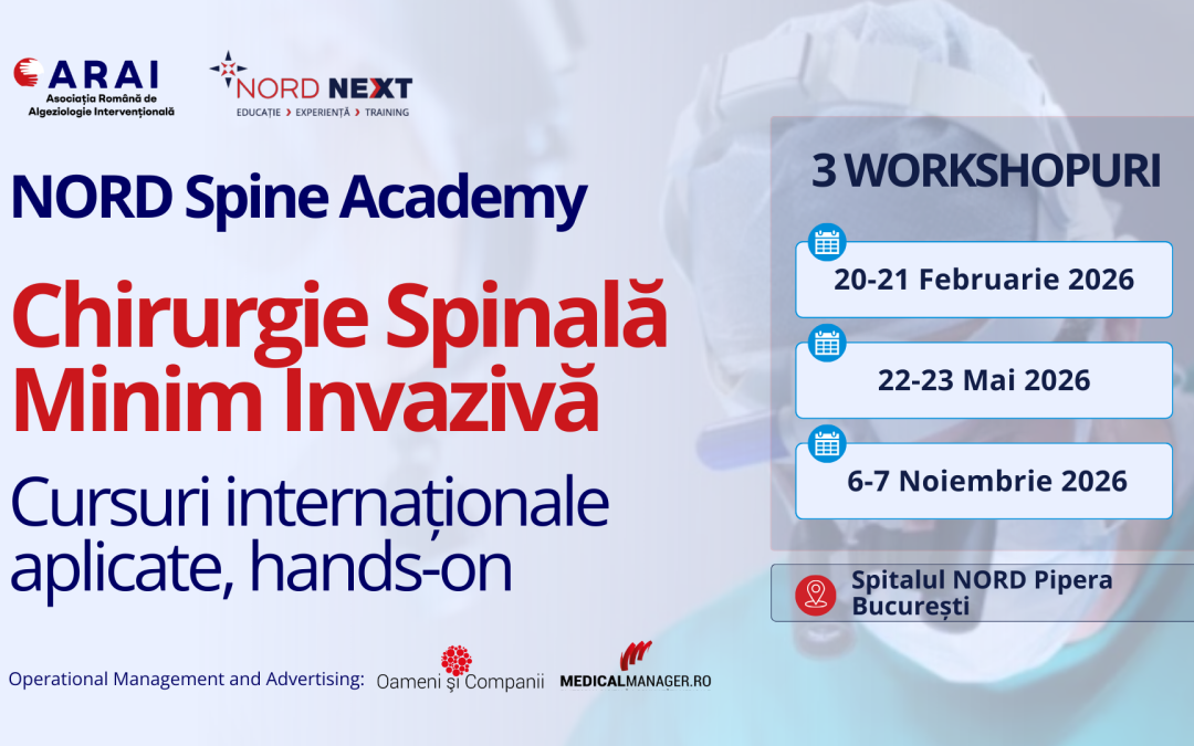 NORD Spine Academy: programe internaționale de formare în chirurgia spinală minim invazivă, la București 